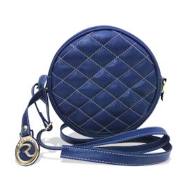 Bolsa a Tiracolo de Couro Bia - Azul Bolsa a Tiracolo de Couro Bia - Azul