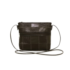 Bolsa a tiracolo Patchwork - Marrom Café Bolsa a tiracolo Patchwork - Marrom Café