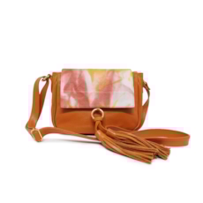 Bolsa Carteiro de Couro Alice - Laranja Bolsa Carteiro de Couro Alice - Laranja