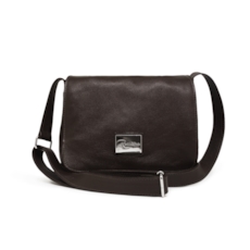 Bolsa Carteiro de Couro Feminina Renné Jr. – Marrom Café Bolsa Carteiro de Couro Feminina Renné Jr. – Marrom Café