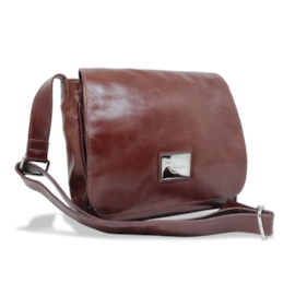 Bolsa Carteiro de Couro Feminina Renné Jr. – Pinhão Bolsa Carteiro de Couro Feminina Renné Jr. – Pinhão