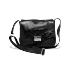 Bolsa Carteiro de Couro Feminina Renné Jr. – Preta Bolsa Carteiro de Couro Feminina Renné Jr. – Preta