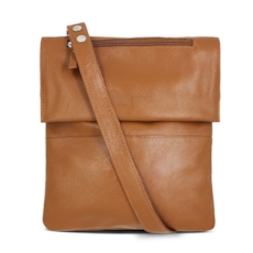 Bolsa Carteiro de Couro Nina - Caramelo Bolsa Carteiro de Couro Nina - Caramelo