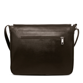 Bolsa Carteiro de Couro Renné - Marrom Café Bolsa Carteiro de Couro Renné - Marrom Café