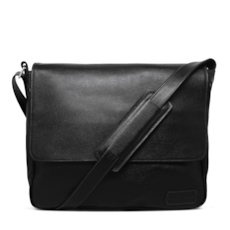 Bolsa Carteiro de Couro Renné – Preta Bolsa Carteiro de Couro Renné – Preta