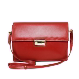 Bolsa Carteiro Feminina de Couro Giulia - Vermelha Bolsa Carteiro Feminina de Couro Giulia - Vermelha