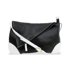 Bolsa Carteiro Feminina de Couro Jennie - Preta Bolsa Carteiro Feminina de Couro Jennie - Preta
