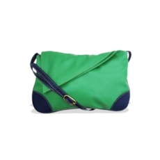 Bolsa Carteiro Feminina de Couro Jennie - Verde Bolsa Carteiro Feminina de Couro Jennie - Verde