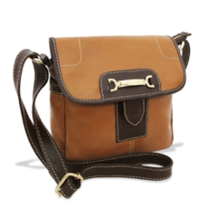 Bolsa Carteiro Feminina de Couro Nancy – Caramelo Bolsa Carteiro Feminina de Couro Nancy – Caramelo