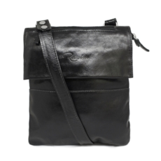Bolsa Carteiro Feminina de Couro Nina – Preta Bolsa Carteiro Feminina de Couro Nina – Preta