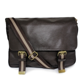 Bolsa Carteiro Masculina de Couro Luigi – Marrom Café Bolsa Carteiro Masculina de Couro Luigi – Marrom Café