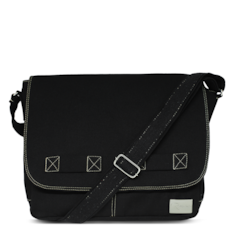 Bolsa Carteiro Masculina de Lona Jack - Preta Bolsa Carteiro Masculina de Lona Jack - Preta