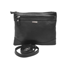 Bolsa Crossbody de Couro Marcy - Preto Bolsa Crossbody de Couro Marcy - Preto