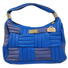 Bolsa de Couro Eduarda - Azul Bolsa de Couro Eduarda - Azul
