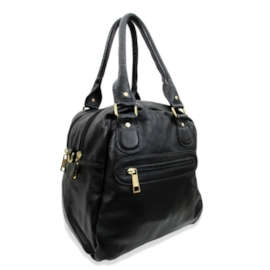 Bolsa de Couro Louise – Preto Bolsa de Couro Louise – Preto