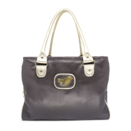 Bolsa de Maternidade de Couro Isabela - Café - tam: Grande Bolsa de Maternidade de Couro Isabela - Café - tam: Grande