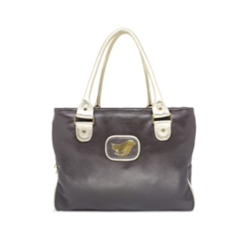 Bolsa de Maternidade de Couro Isabela - Café - tam: Pequeno Bolsa de Maternidade de Couro Isabela - Café - tam: Pequeno