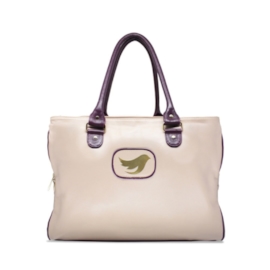 Bolsa de Maternidade de Couro Isabela - Nude - tam: Grande Bolsa de Maternidade de Couro Isabela - Nude - tam: Grande