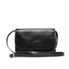 Bolsa Feminina a Tiracolo Luna - Preta Bolsa Feminina a Tiracolo Luna - Preta