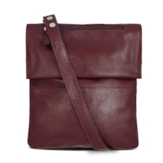 Bolsa Feminina Carteiro de Couro Nina - Pinhão Bolsa Feminina Carteiro de Couro Nina - Pinhão