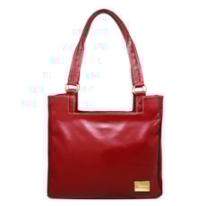 Bolsa Feminina de Couro Rose - Vermelha Bolsa Feminina de Couro Rose - Vermelha