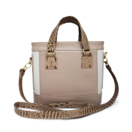 Bolsa Feminina de Couro Satchel Lorena - Nude Bolsa Feminina de Couro Satchel Lorena - Nude