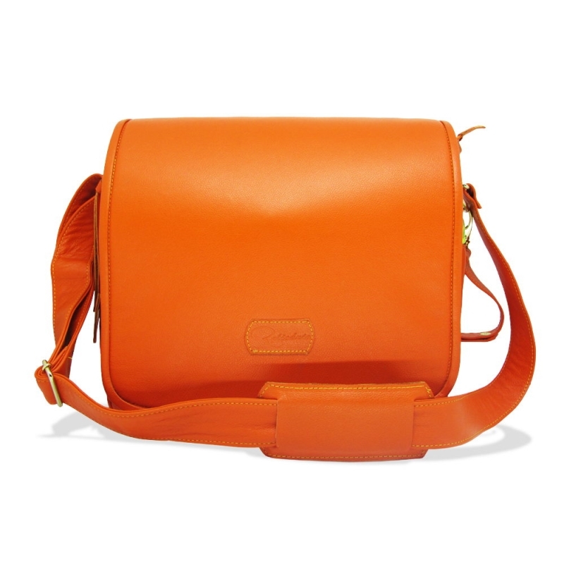 neon orange crossbody bolsa