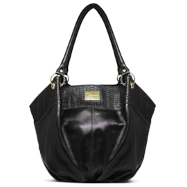 Bolsa Saco de Couro Maria Júlia – Preto Bolsa Saco de Couro Maria Júlia – Preto