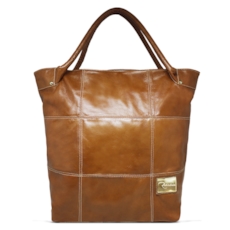 Bolsa Saco de Couro Squares – Caramelo Bolsa Saco de Couro Squares – Caramelo