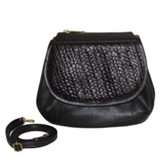 Bolsa Transversal de Couro Gisele - Marrom Café Bolsa Transversal de Couro Gisele - Marrom Café