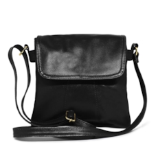 Bolsa Transversal de Couro Juliana - Preto Bolsa Transversal de Couro Juliana - Preto