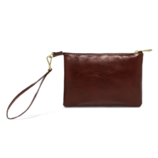 Clutch de Couro Nanda - Pinhão Clutch de Couro Nanda - Pinhão