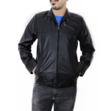 Jaqueta Masculina de Couro modelo Borges - Preto Jaqueta Masculina de Couro modelo Borges - Preto
