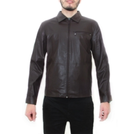Jaqueta Masculina de Couro modelo Laporte - Marrom Café Jaqueta Masculina de Couro modelo Laporte - Marrom Café