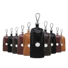 Kit - 10 Chaveiros de Couro Porta Álcool em Gel Kit - 10 Chaveiros de Couro Porta Álcool em Gel