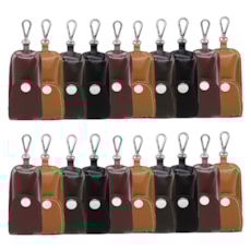Kit - 20 Chaveiros de Couro Porta Álcool em Gel Kit - 20 Chaveiros de Couro Porta Álcool em Gel