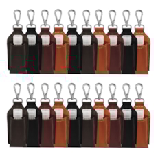 Kit - 20 Chaveiros de Couro Porta Álcool em Gel Kit - 20 Chaveiros de Couro Porta Álcool em Gel