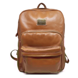 Mochila de Couro Enzo Caramelo - tam: Grande Mochila de Couro Enzo Caramelo - tam: Grande