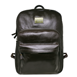 Mochila de Couro Enzo - Marrom Café - tam: Grande Mochila de Couro Enzo - Marrom Café - tam: Grande