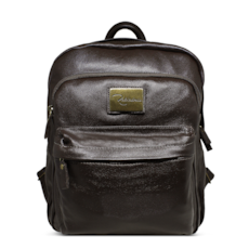 Mochila de Couro Enzo - Marrom Café - tam: Pequeno Mochila de Couro Enzo - Marrom Café - tam: Pequeno