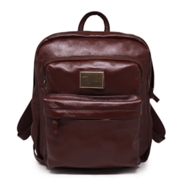 Mochila de Couro Enzo – Pinhão - tam: Pequeno Mochila de Couro Enzo – Pinhão - tam: Pequeno