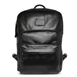 Mochila de Couro Enzo – Preta - tam: Grande Mochila de Couro Enzo – Preta - tam: Grande