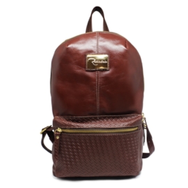 Mochila Feminina de Couro Bruna - Pinhão Mochila Feminina de Couro Bruna - Pinhão
