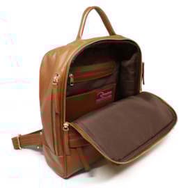 Mochila Feminina de Couro Liz - Caramelo Mochila Feminina de Couro Liz - Caramelo