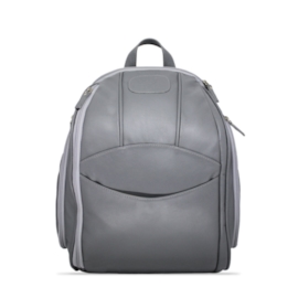 Mochila para Bebê de Couro Modelo Manuela - Cinza Mochila para Bebê de Couro Modelo Manuela - Cinza