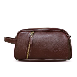 Necessaire de Couro Texas - Pinhão Necessaire de Couro Texas - Pinhão