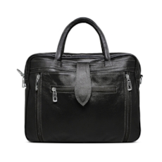 Pasta Executiva de Couro Lab Feminina Preto - 14" Pasta Executiva de Couro Lab Feminina Preto - 14"