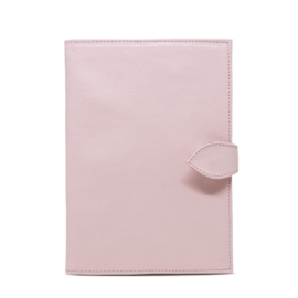 Porta Cartão de Vacina de Couro - Rosa Bebê Porta Cartão de Vacina de Couro - Rosa Bebê