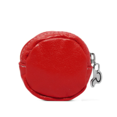 Porta Moedas de Couro Dime – Vermelho