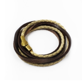 Pulseira de Couro Sisal - Marrom café Pulseira de Couro Sisal - Marrom café
